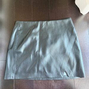 Black Leather Mini Skirt